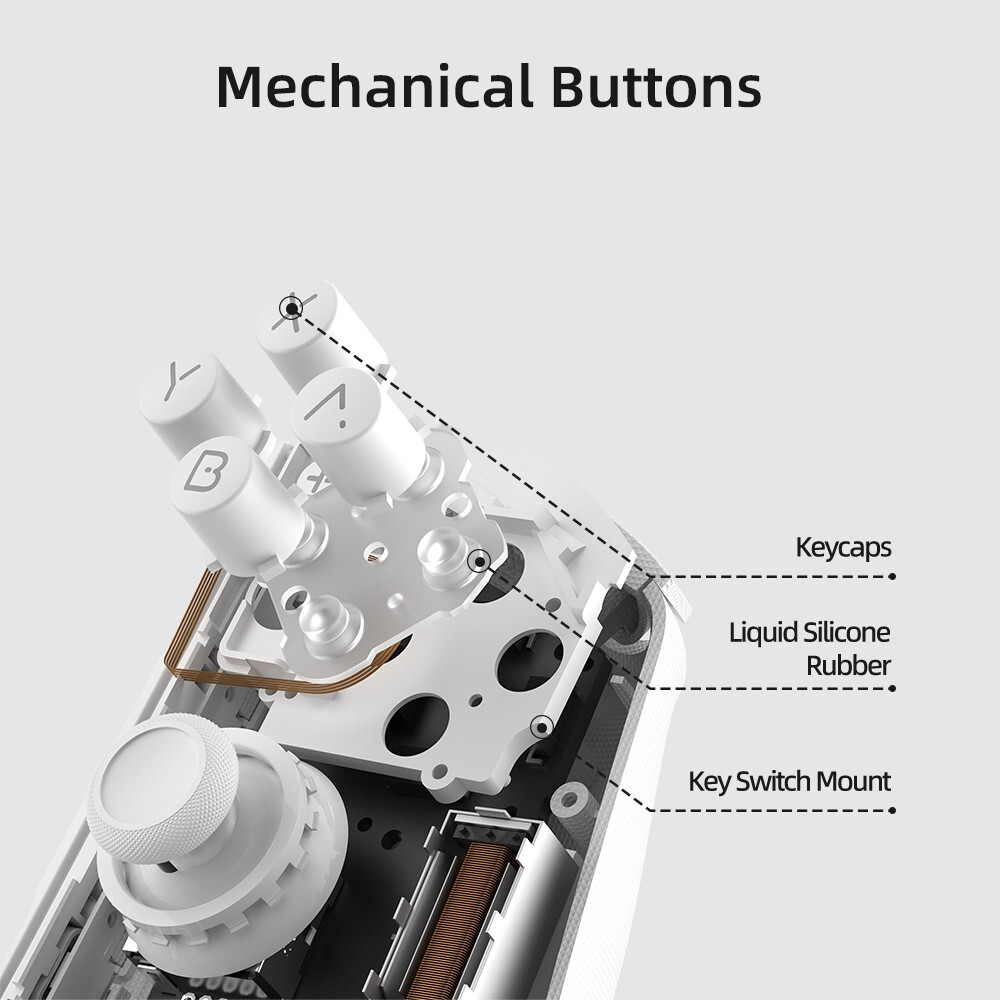 Mobapad M6 HD Joycons Nintendo Switch Controller White