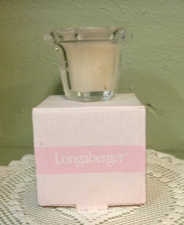 Longaberger Horizon of Hope Crystal Filled Candle - Made in USA - NIB