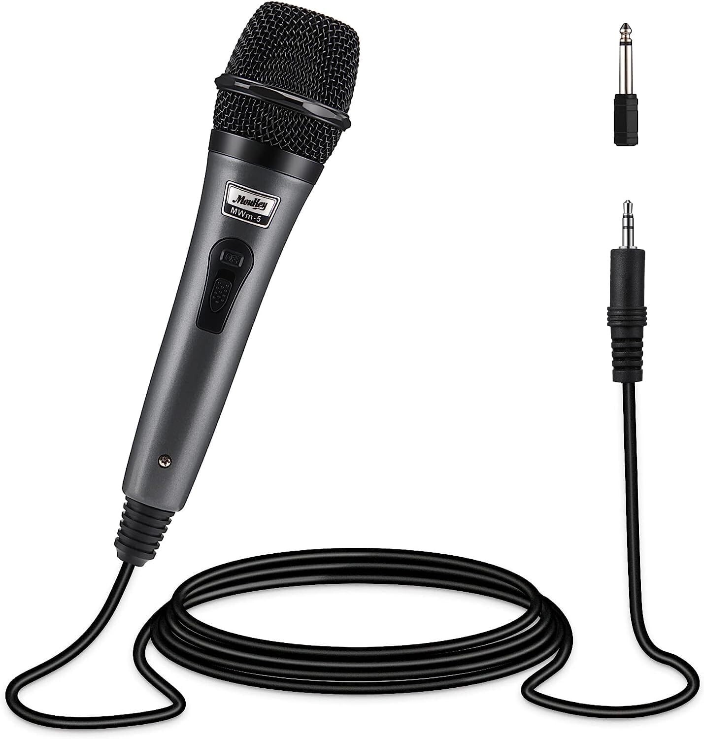 Dynamic Durable Microphone with XLR Cable - Singing/PA Speaker/Karaoke Machine
