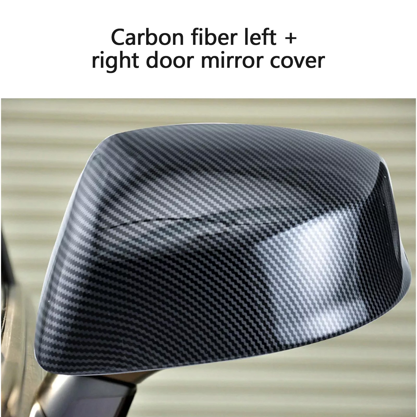 ABS Carbon Fiber Style Rearview Mirror Cover For Honda Civic 9th Gen 2012-2015