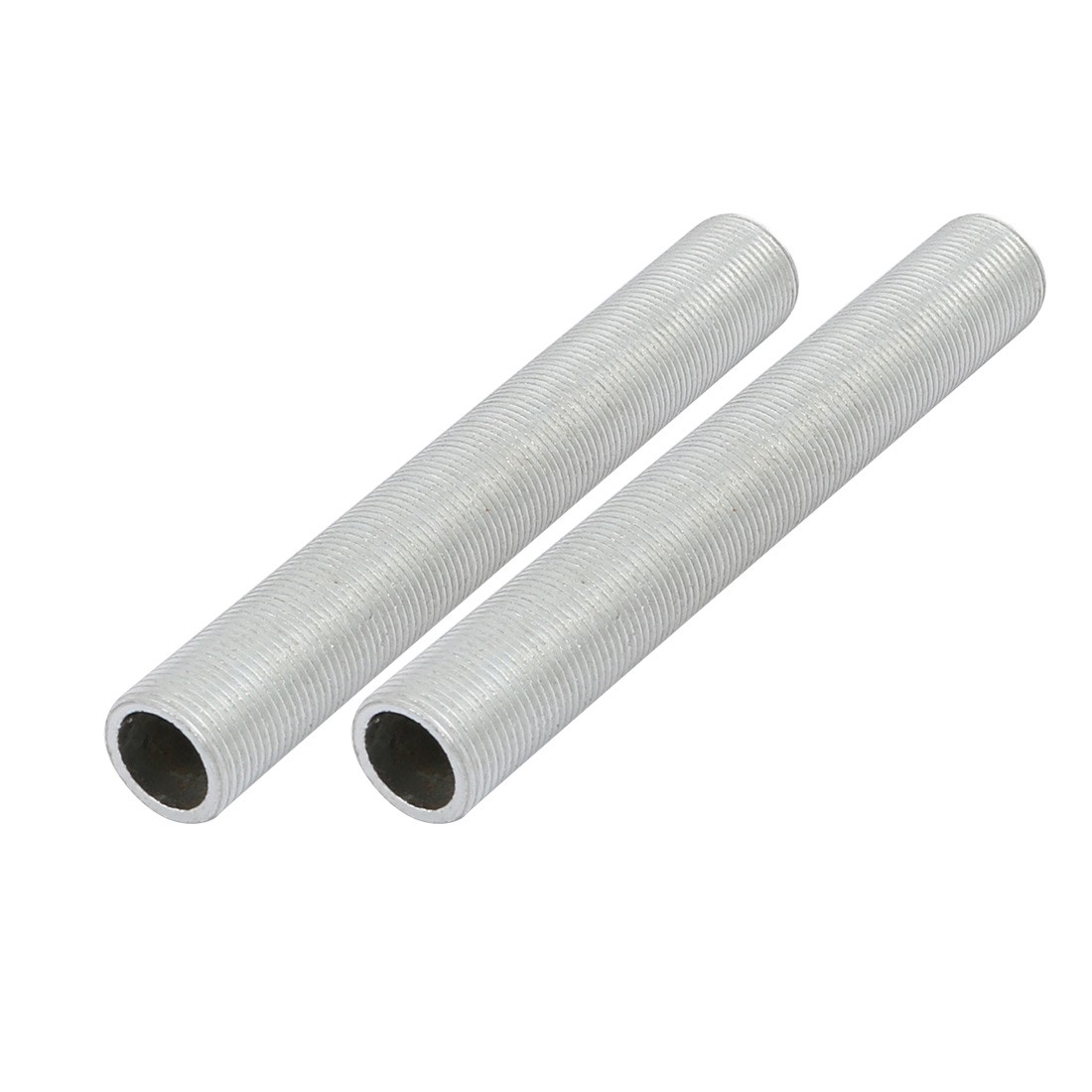 2Pcs M14 Full Threaded Lamp Nipple Pass-Through Pipe Connector 100mm Length