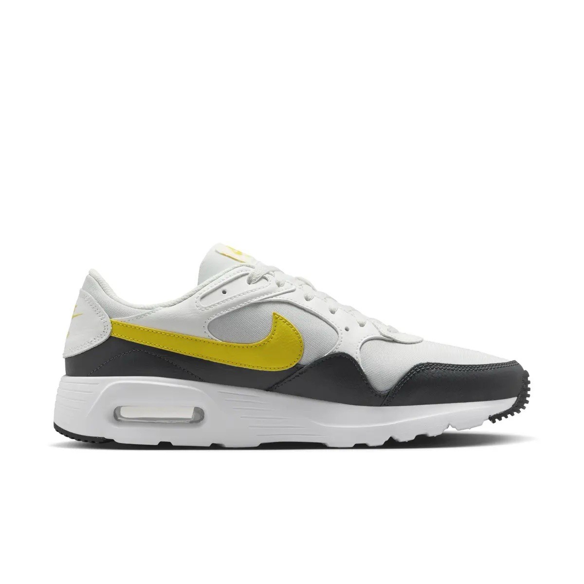 Men's Nike Air Max SC Athletic Sneakers Shoes White/Black/Citron CW4555-021