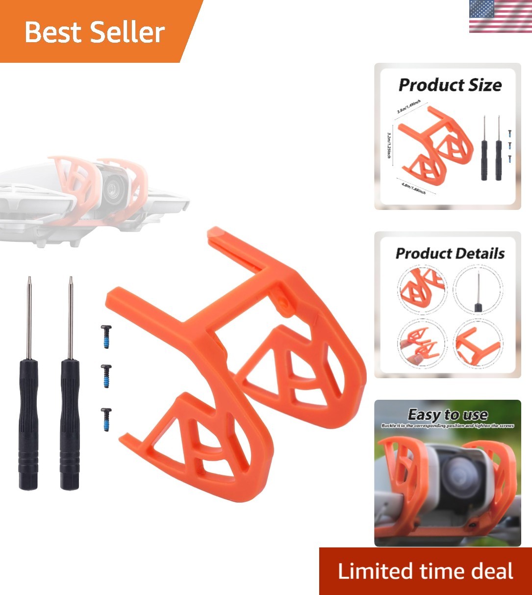 DJI Neo Gimbal Bumper Guard – Easy Install Lens Protector with Screws Included