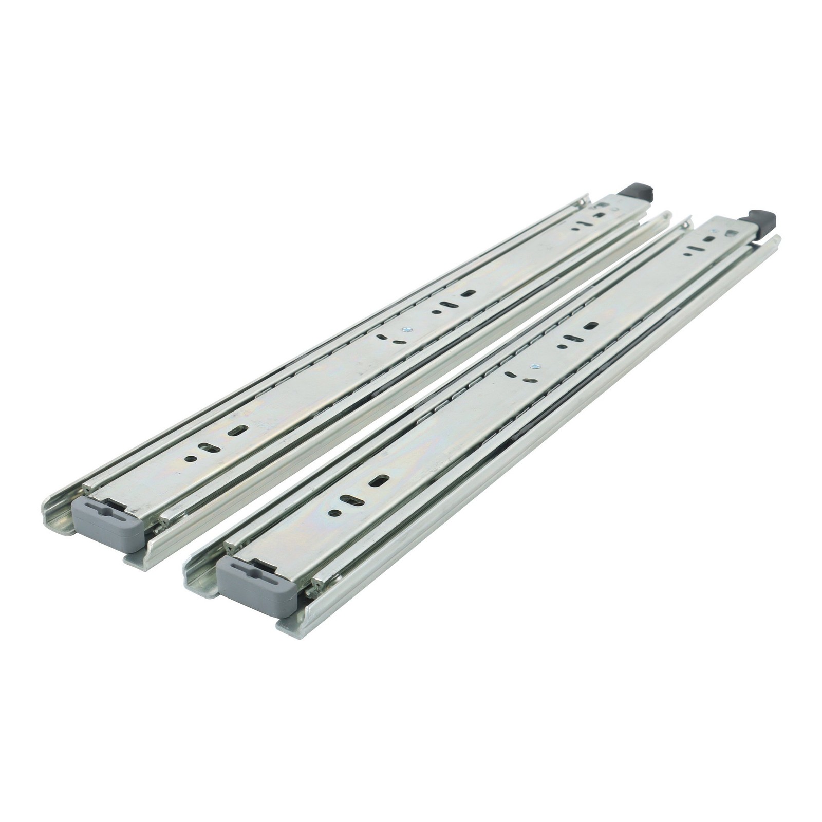 16" Heavy Duty Locking Drawer Slides, 150lb Load, Side Mount Ball Bearing