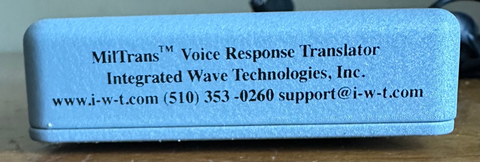 Miltrans Voice Response IWT DARPA Military Marine 400 Multi Language Translator