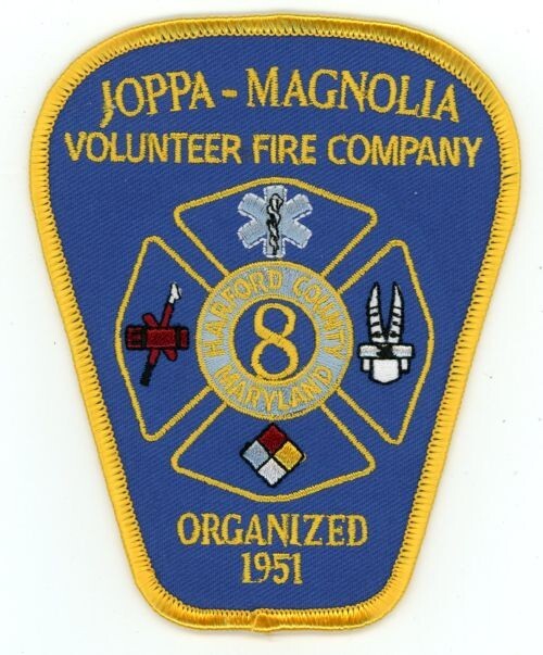 MARYLAND MD JOPPA MAGNOLIA VOLUNTEER FIRE DEPT SHOULDER PATCH POLICE SHERIFF