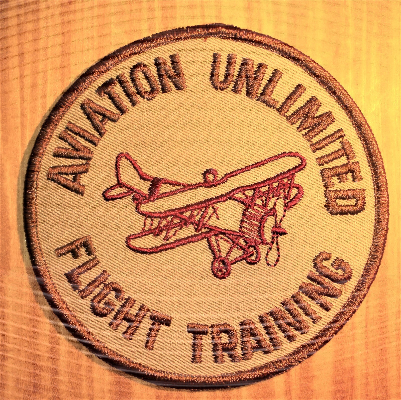GEMSCO NOS Vintage Patch AVIATION UNLIMITED - FLIGHT TRAINING  - ORIGINAL 1994
