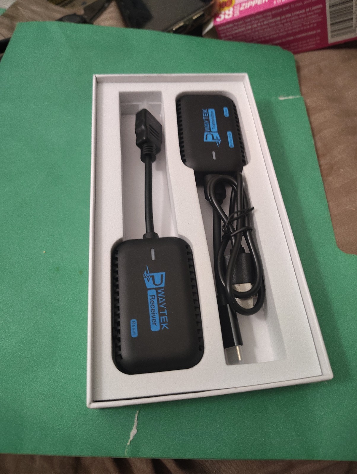 PWAYTEK Type-C Wireless HDMI Transmitter and Receiver, Plug & Play Portable...
