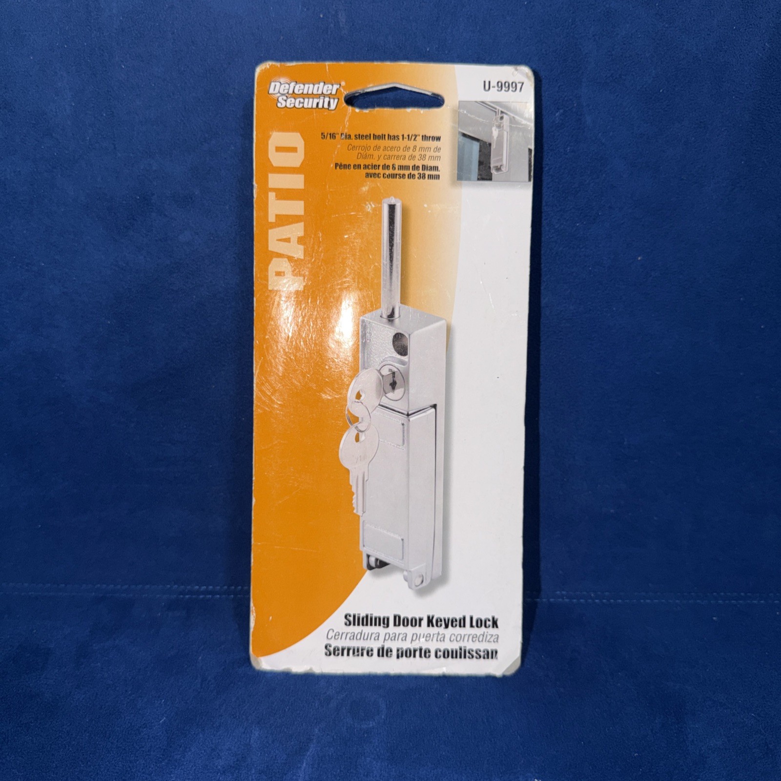 Defender Security U 9997 Aluminum Sliding Patio Door Keyed with Bolt Lock