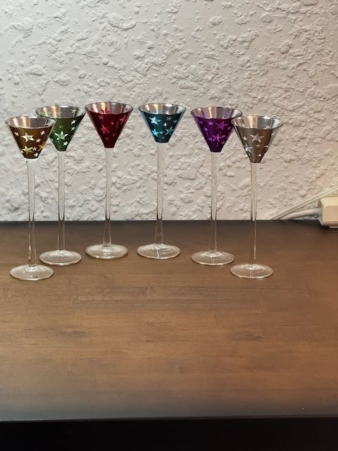 ARTLAND 7-Piece Shooting Stars Liqueur Set 1.5 oz shot glasses
