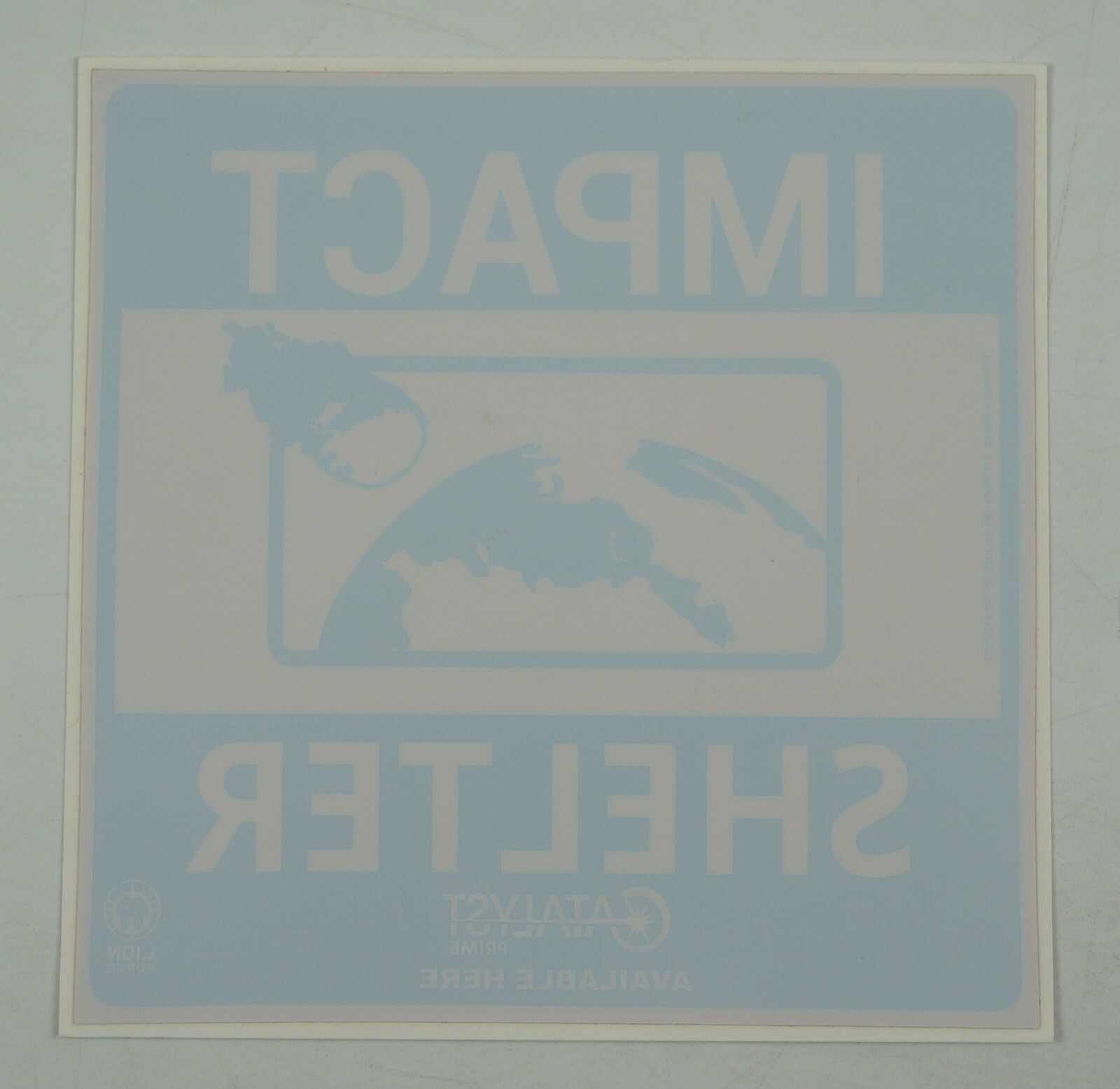 IMPACT SHELTER - Catalyst Prime Promotional Window Decal - Lion Forge Comics
