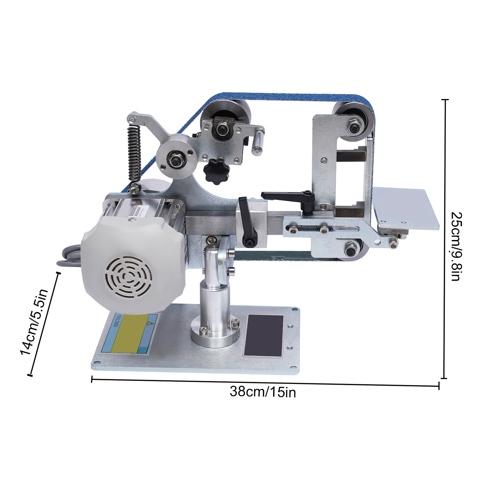 Belt Sander Sharpener Vertical/Horizontal Polishing Grinder Tool & Motor 550W