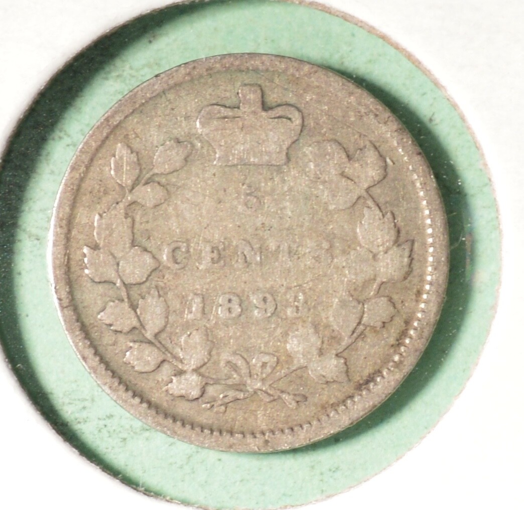 1893  - Canada Silver Five Cents - INV#B-526