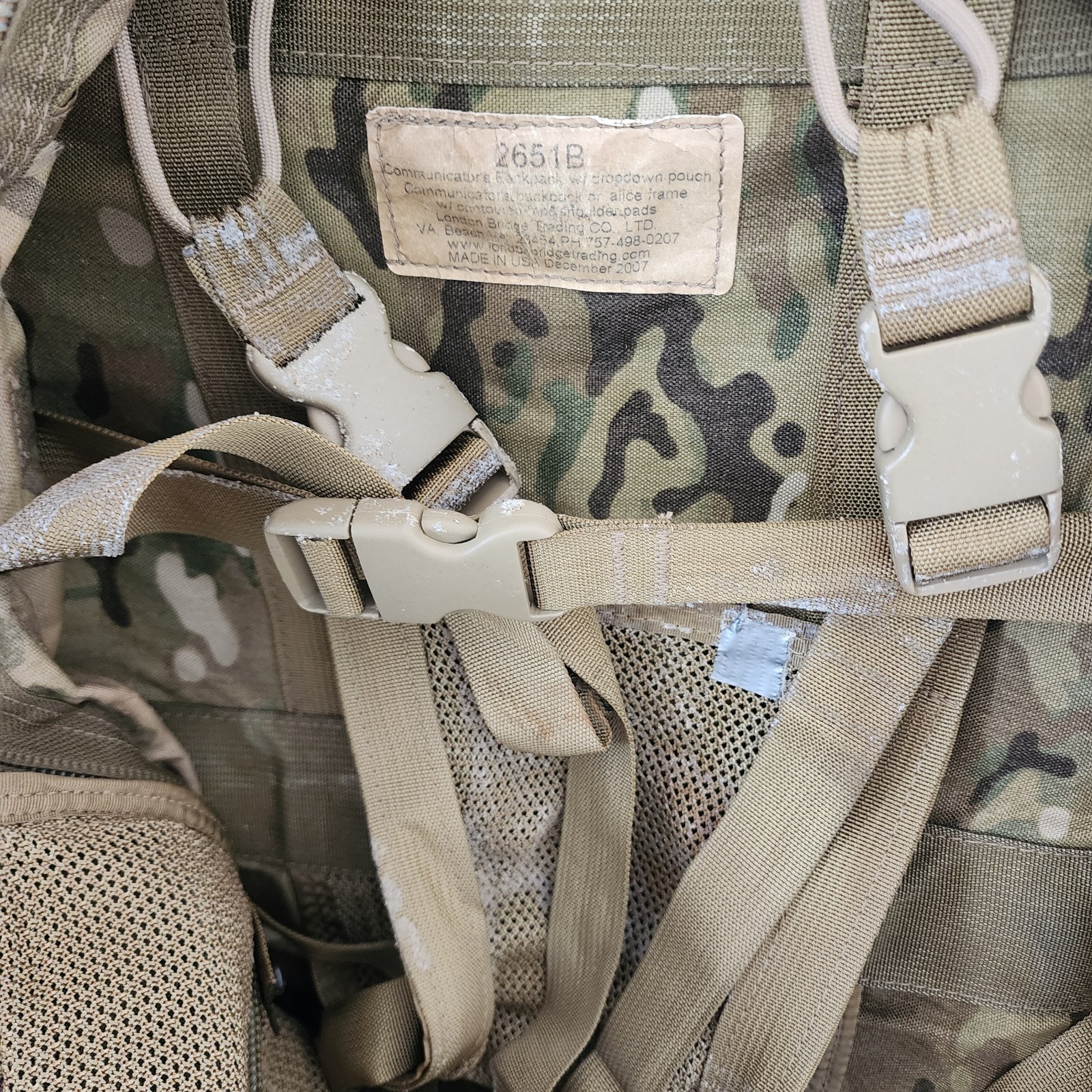 London Bridge LBT-2651b Communicator's Backpack Dropdown Pouch Alice Frame *B18*