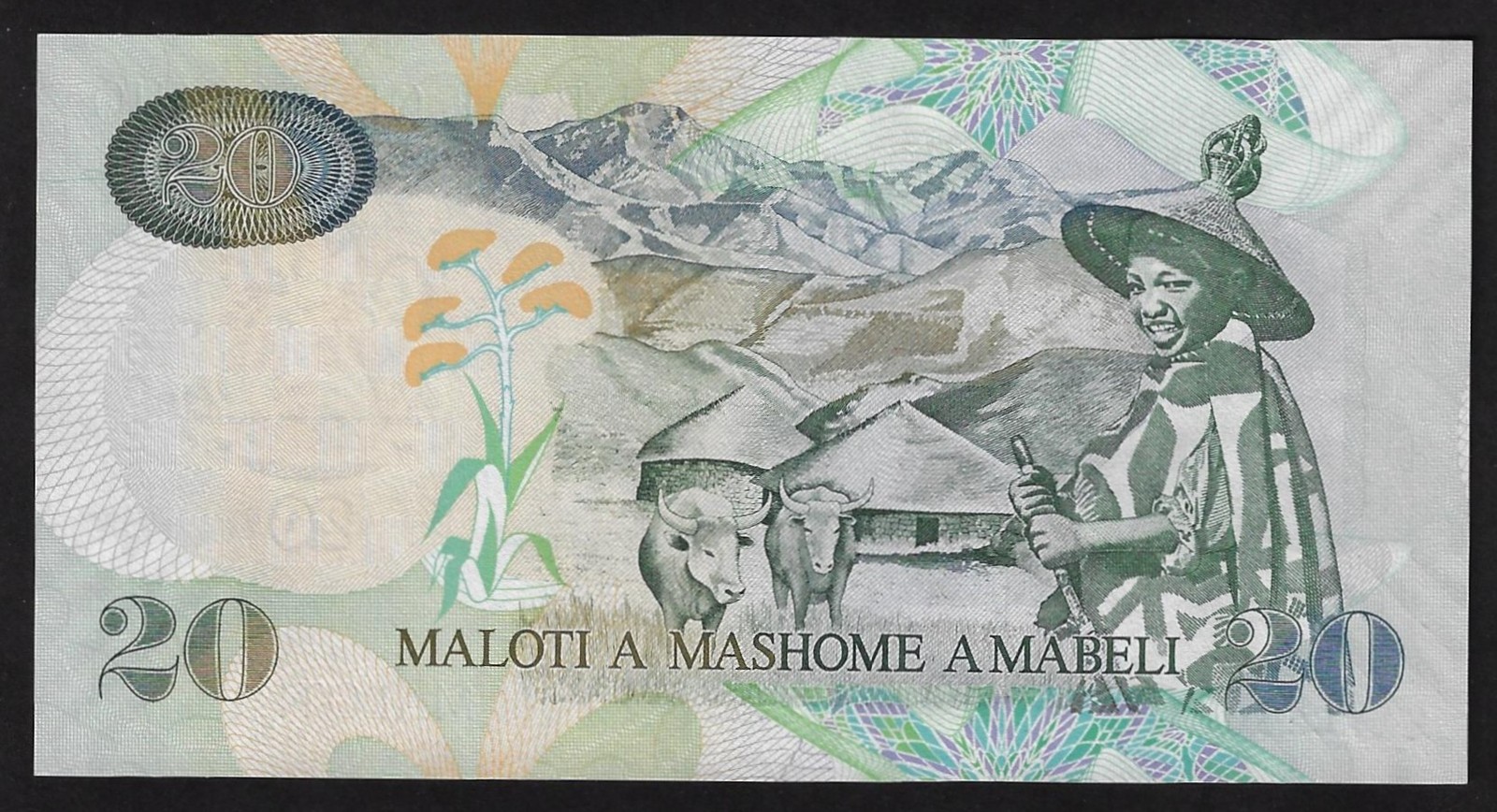 Lesotho 20 Maloti 2009 P-16g UNC