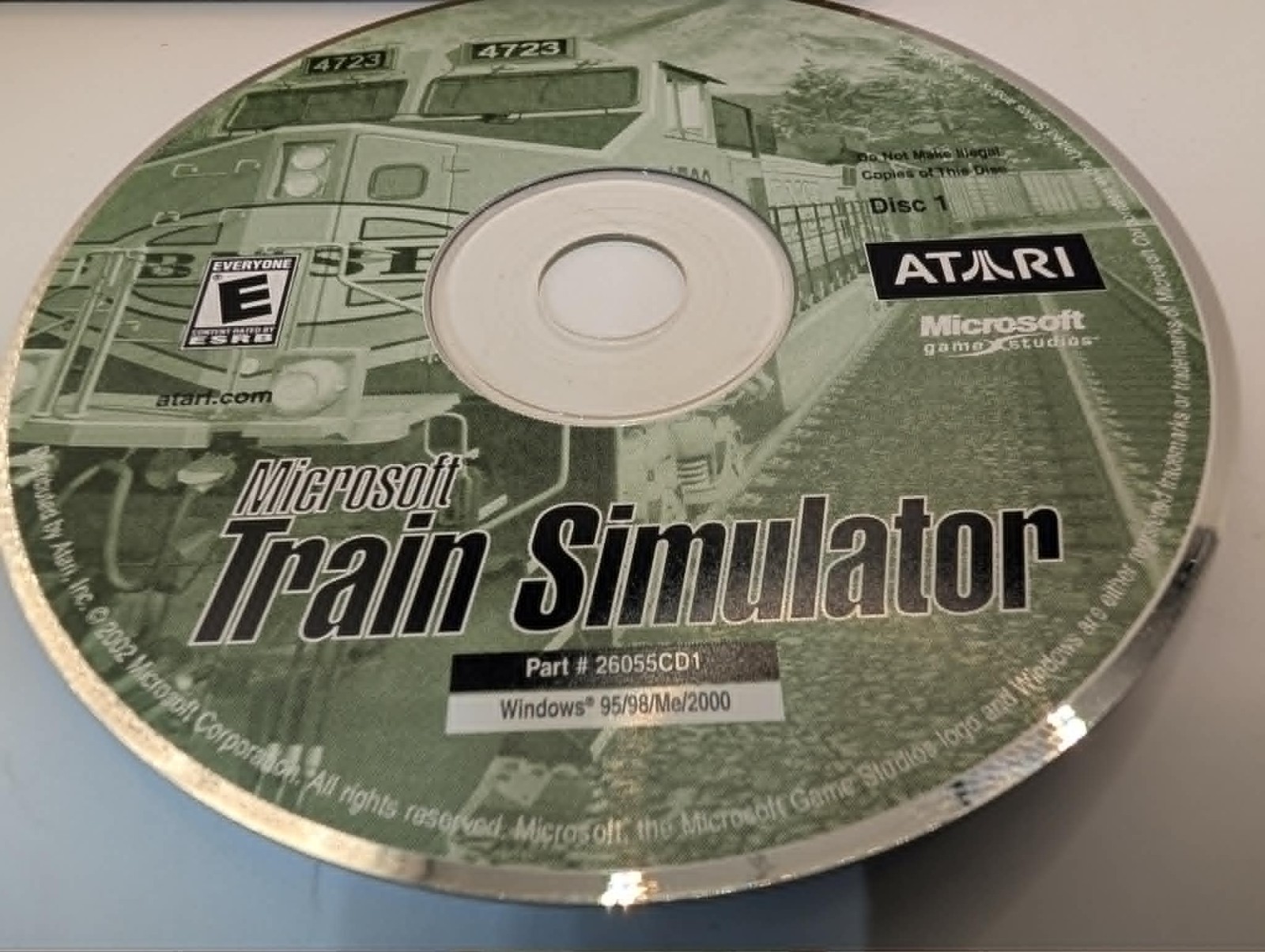 Microsoft Train Simulator 2001 PC CD-ROM Software Win 95, 98, ME & 2000 Atari