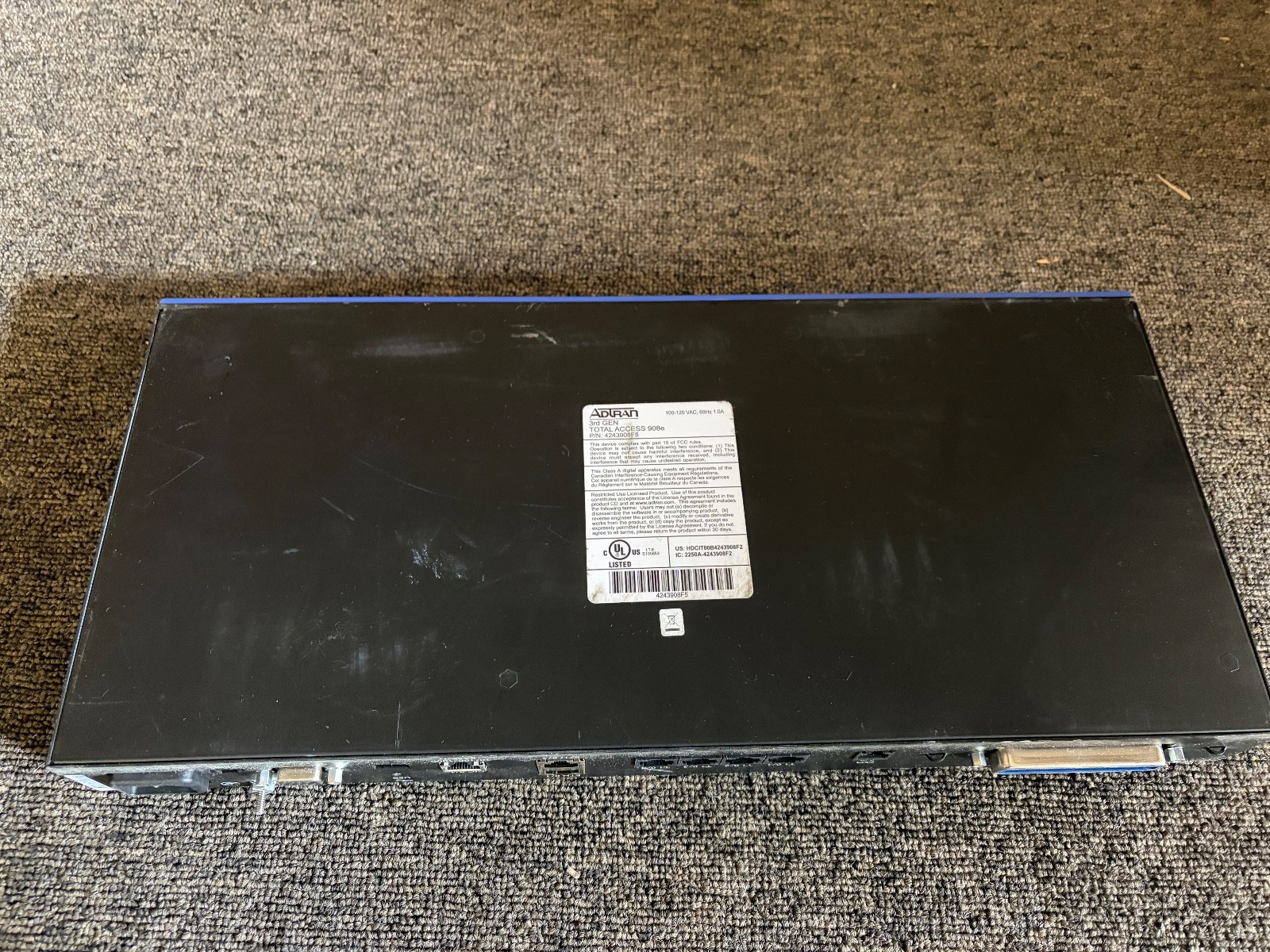Adtran Total Access 908E 3rd Gen 4243908F5 VoIP Gateway and Router