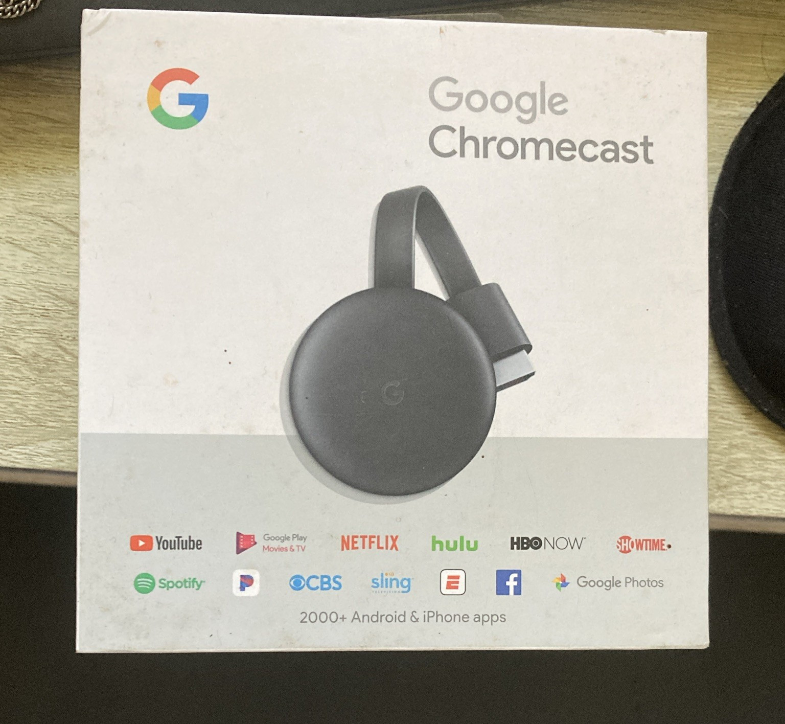 Google Chromecast Streaming Media Dongle Device, Google Chromecast, Black