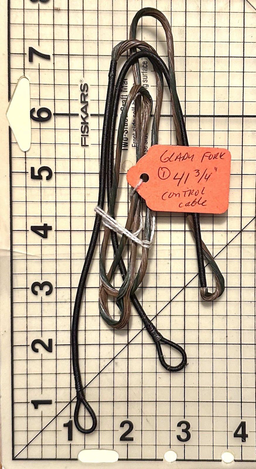 J&D Custom Strings • 78868 • Control Cable Black/Tan  41.75” Inch