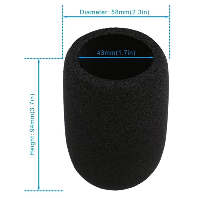 1PC AT2020 Mic Windscreen Cover,Windproof Foam Pop Filter for Audio Technica