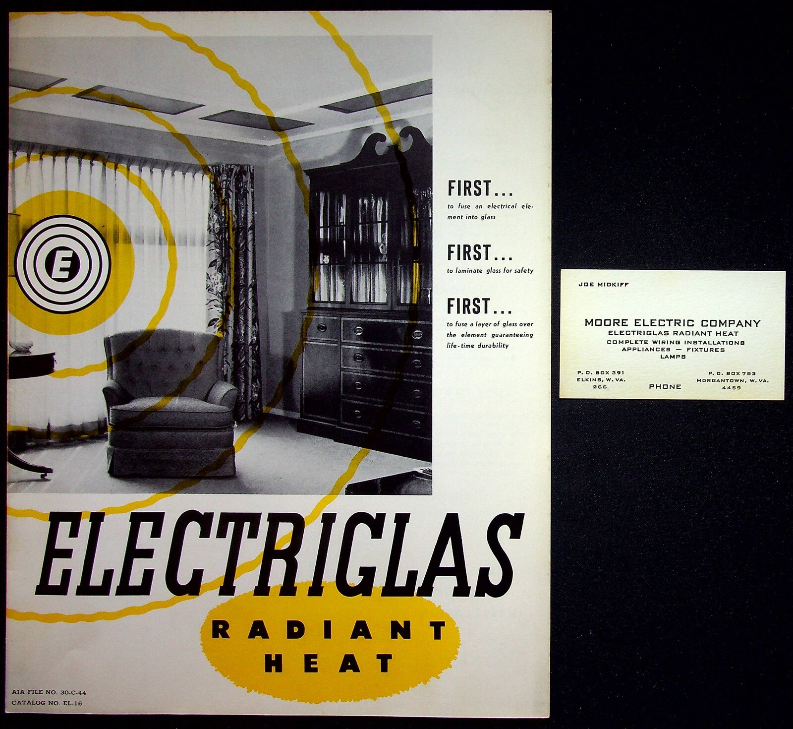 Electriglas Corporation New Jersey 1954 Catalog Radiant Heat