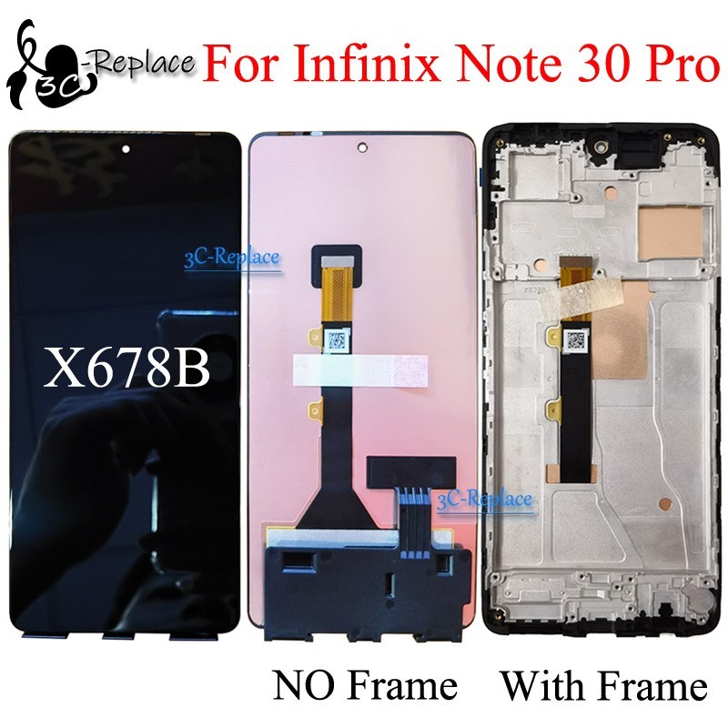 For Infinix Note 30 Pro X678B Touch Digitizer LCD Display Screen Assembly