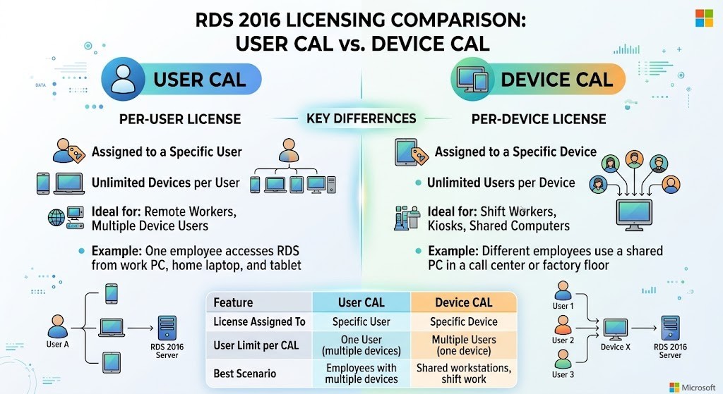 Remote Desktop Services For Windows Server 2016 50 User/Device Connections- RDS