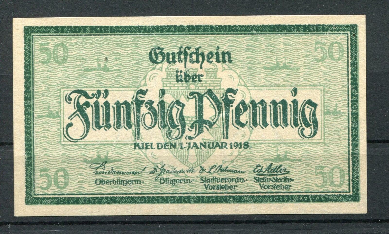 Kiel 50 Pfennig Emergency Money