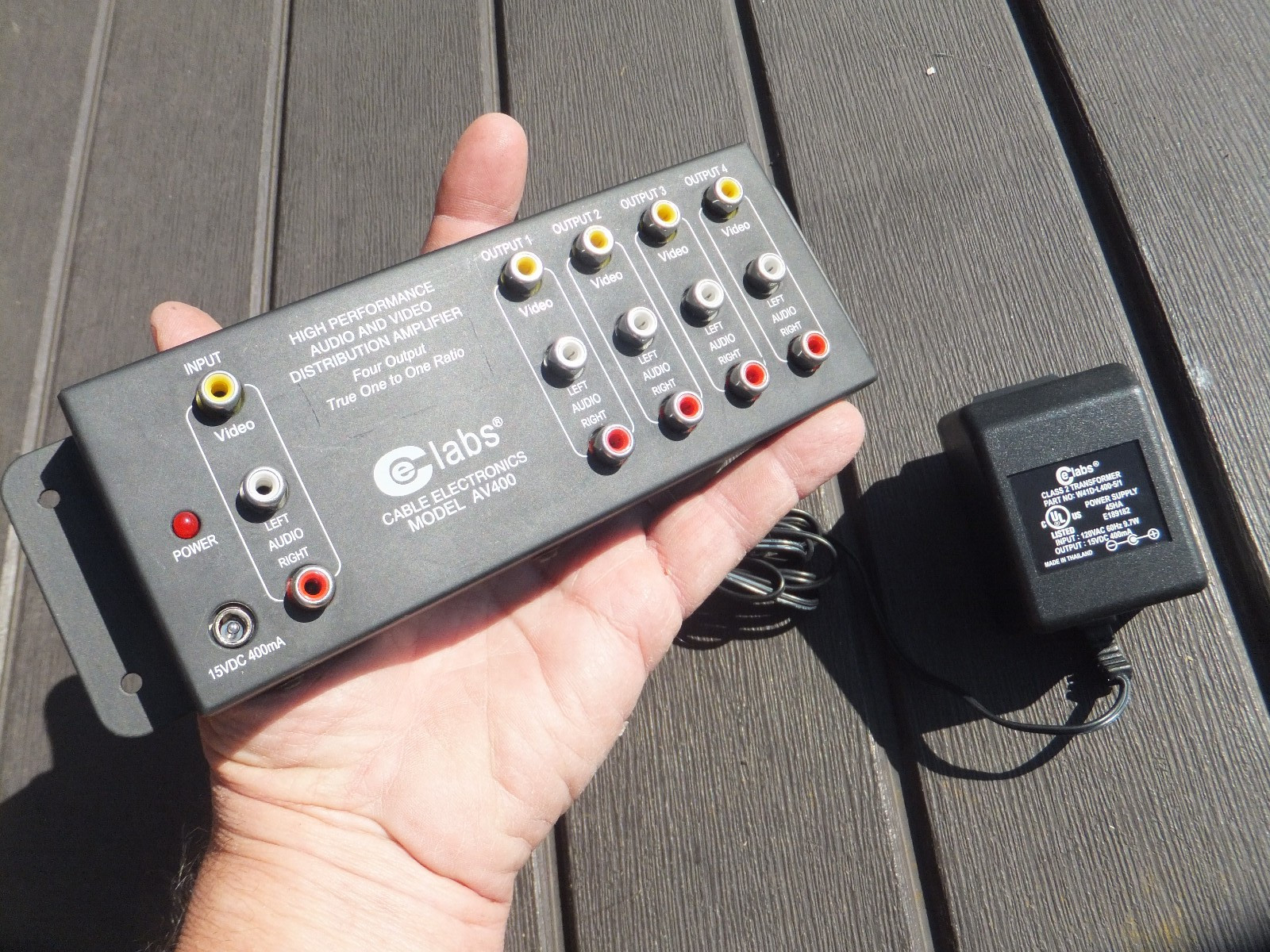 CE Labs AV400 High Performance Audio & Video Distribution Amplifier & Power Cube