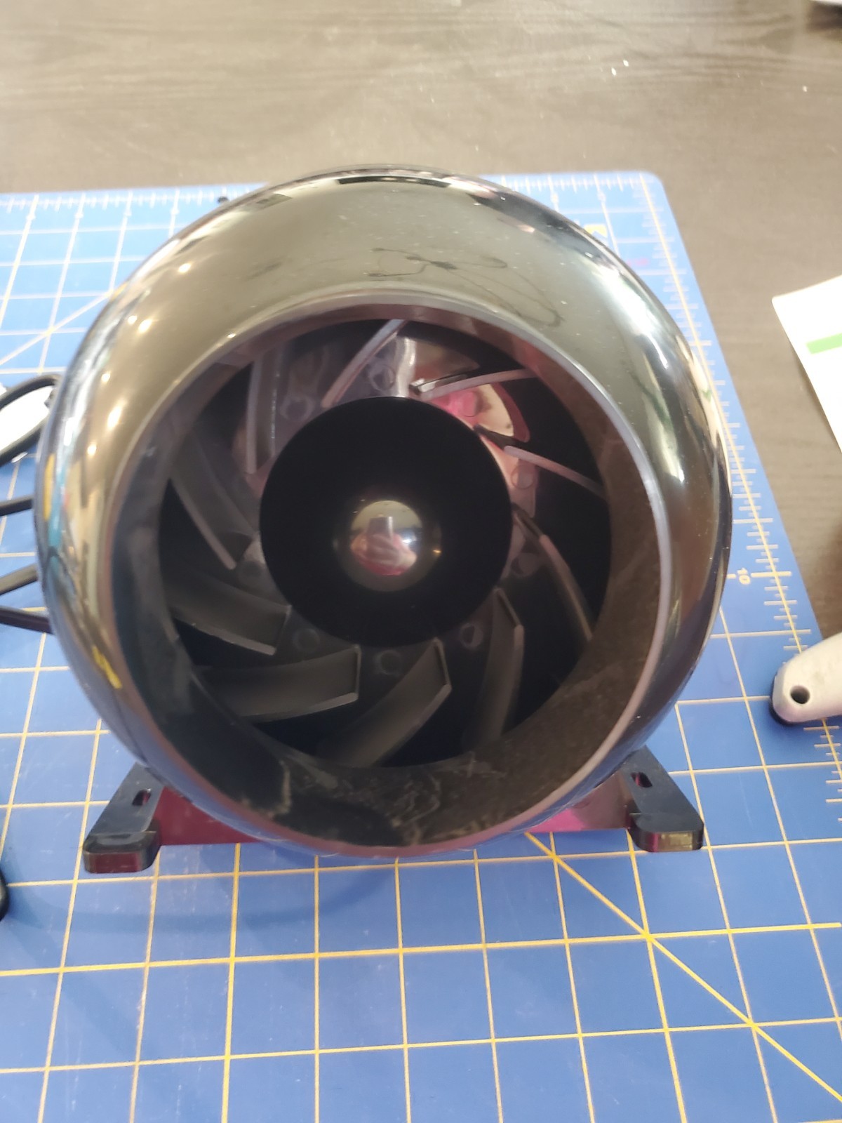 iPower GLFANXINLINELITE4 Air Circulation Vent Blower for Grow Tent - Black