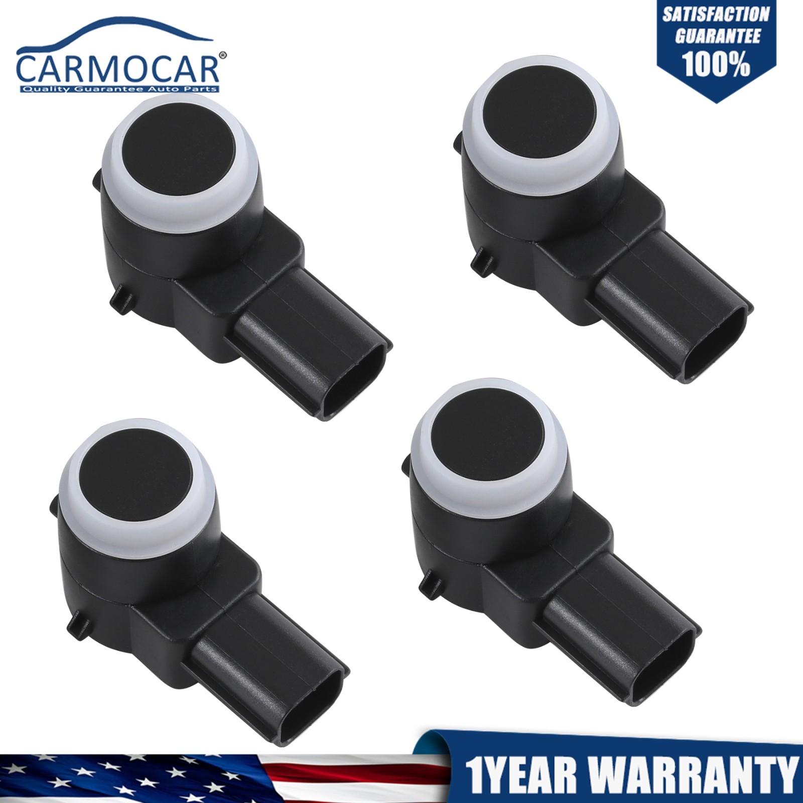 Set of 4 Pcs Rear Bumper Backup Parking Sensor w/ O-ring 25961317 15239247
