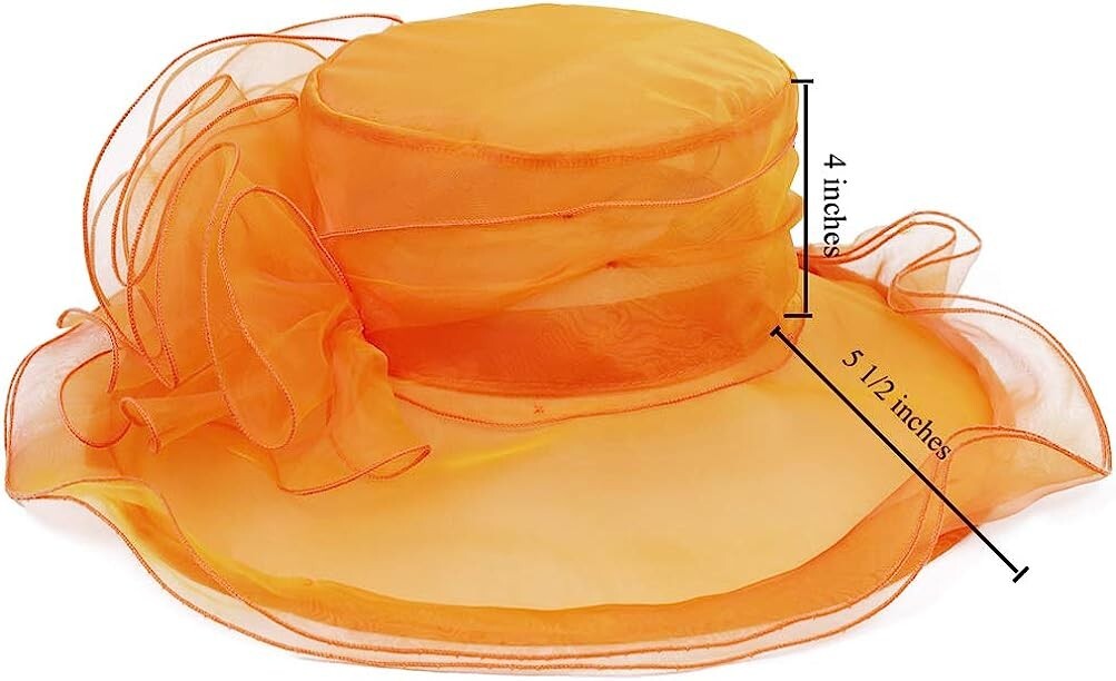 Kentucky Derby Church Dress Hat for Women Bridal Tea Party Wedding, 9 COLORS