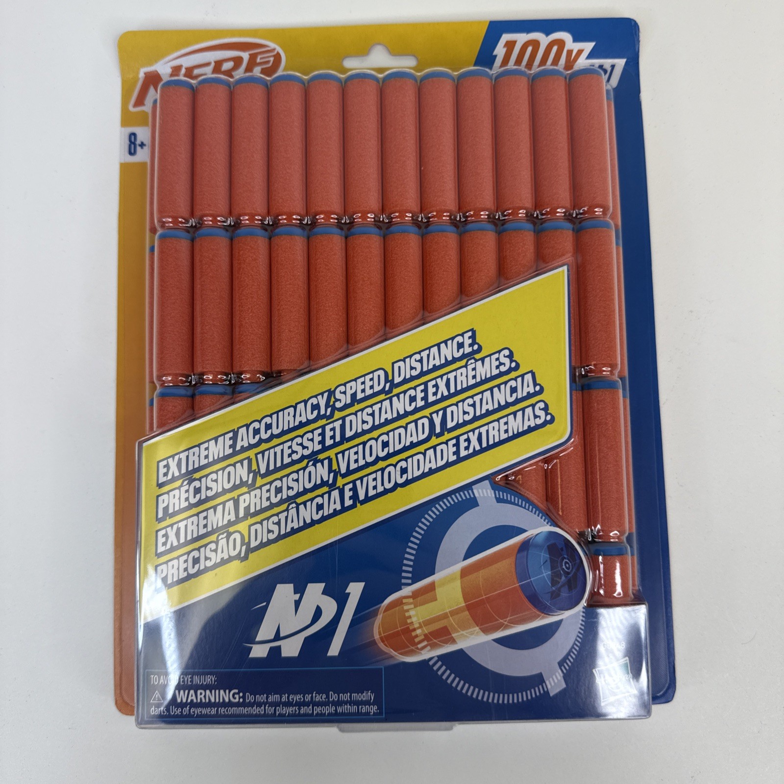Nerf N Series N1 Darts Blasters Outdoor Games Pack of 100 Orange Ages 8+ New