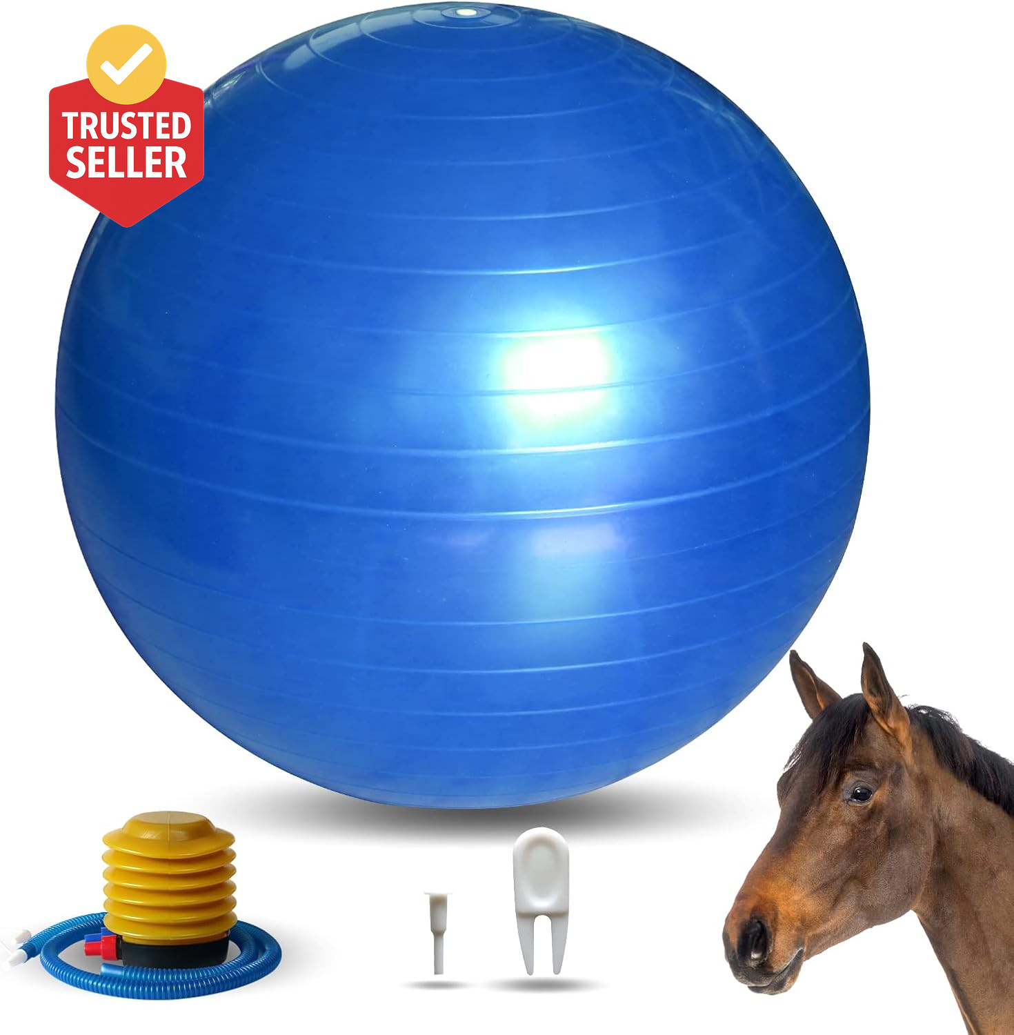 17 Inch Horse Play Balls Anti-Burst Herding Ball for Horse Mega Equine Ball for