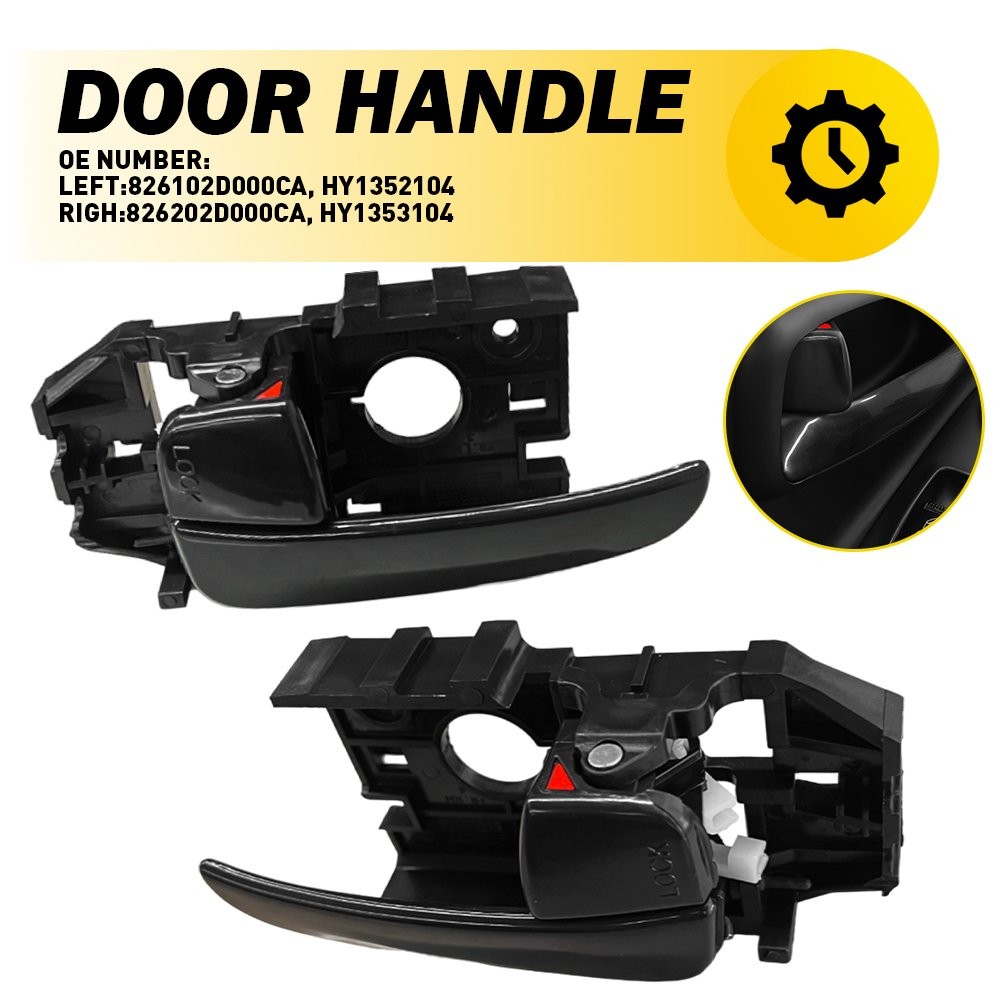 Interior Inside Door Handle Black Front Left&Right Side fit Hyundai Elantra EXD