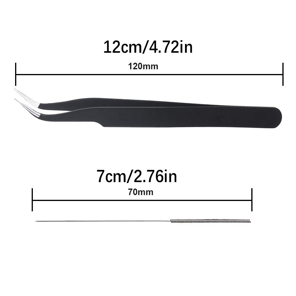 24pcs/Set 3D Printer Extruder Nozzle Needles Tweezers Wrenches Cleaning Tool Kit