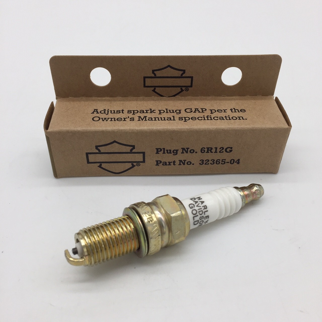 OEM HARLEY DAVIDSON GOLD SPARK PLUG 6R12G 1 PACK - 32365-04 [ NEW ]