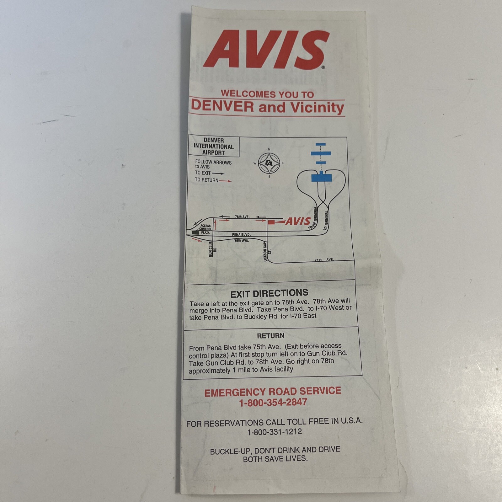 Avis Welcomes You to Denver and Vicinity Map