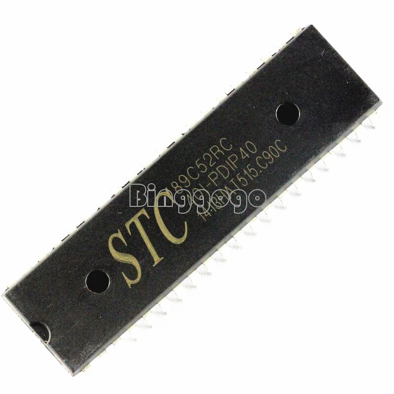 MCU STC89C52RC-40I-PDIP40 STC 89C52RC DIP40 MCU NEW and GENUINE STC Parts NEW
