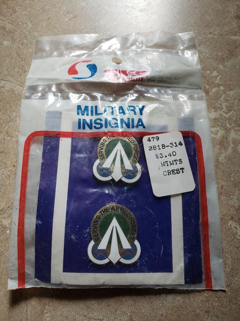 US Army Military Surface Deployment and Distribution Command Crest DUI (Sealed)