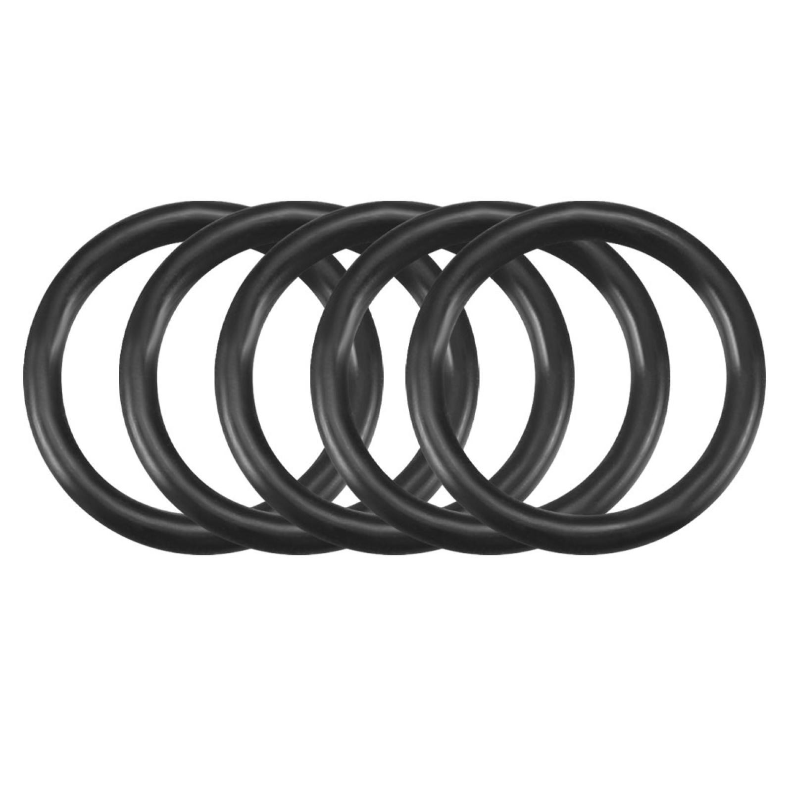50Pcs Black 9.5mm x 1.2mm Nitrile Rubber O Ring NBR Oil Sealing Grommets