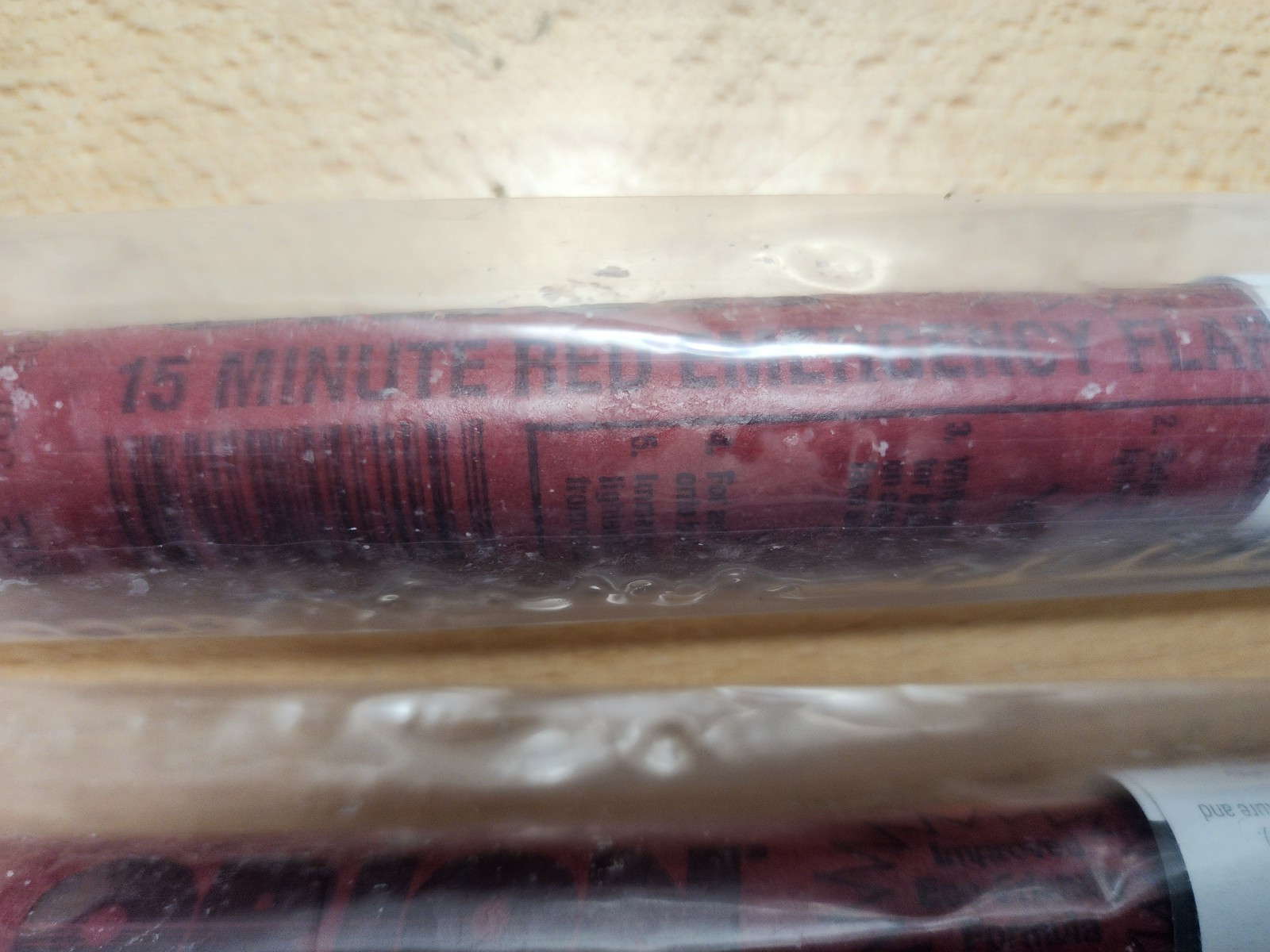 15 Min Safety Flares (4) Lot Road Coast Guard Merchant Boat Safety Survival