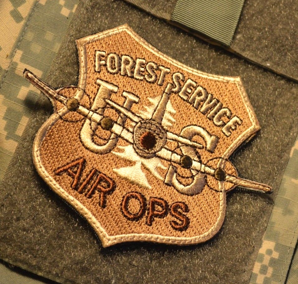 FOREST FIREFIGHTER HOT SHOTS US FOREST SERVICE FIREFIGHTER vêlkrö PATCH: AIR OPS