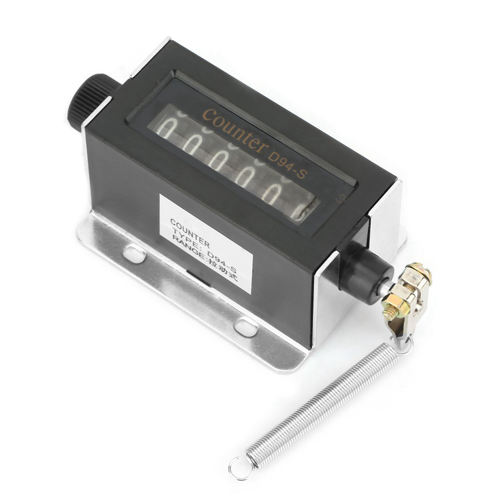 Professional D94-S 6 Digits Resettable Mechanical Pulling Counter 0-999999