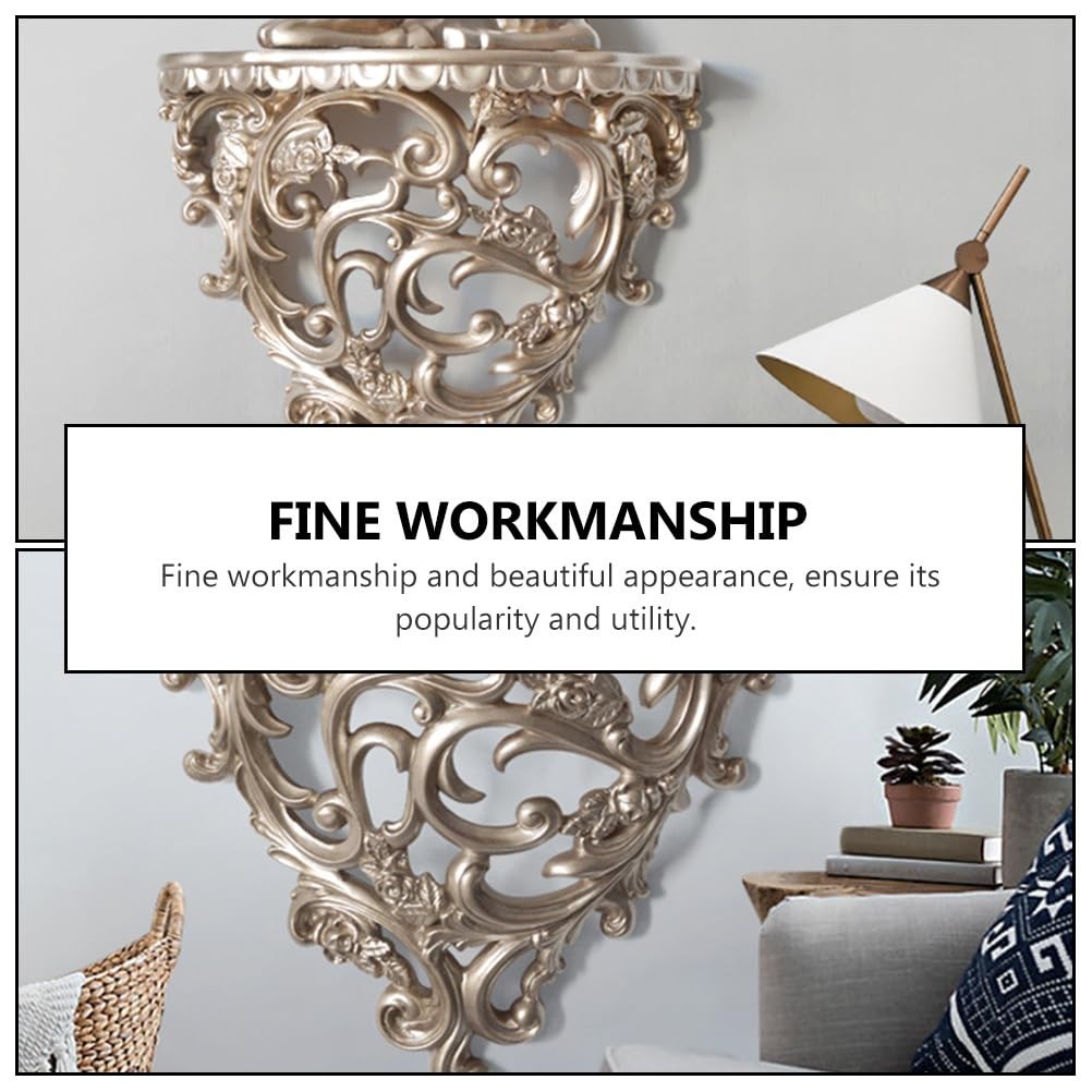 2PCS Resin Floating Wall Shelf Wall Mounted Decorative Display Wall Organizer...