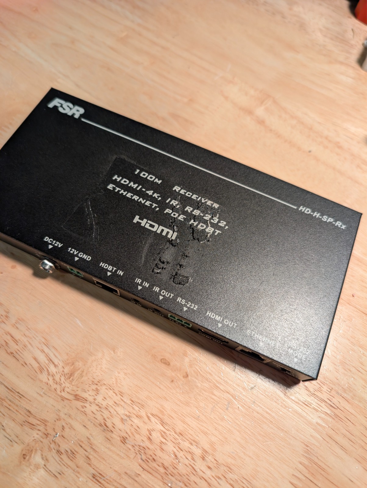 FSR HD-H-SP-Rx Slim-Pack HDBaseT Receiver no power supply
