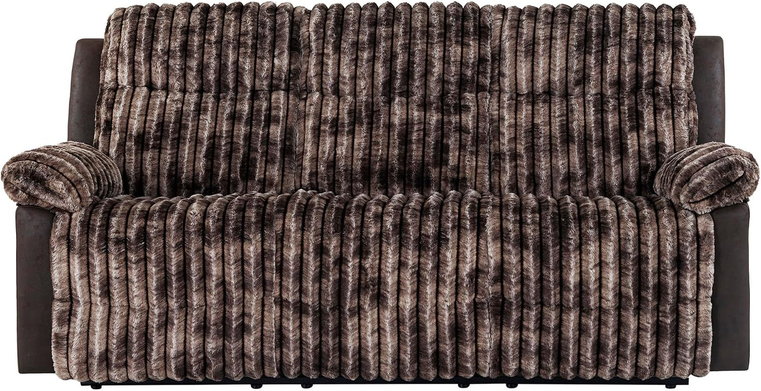 U6028 Brown Reclining Sofa