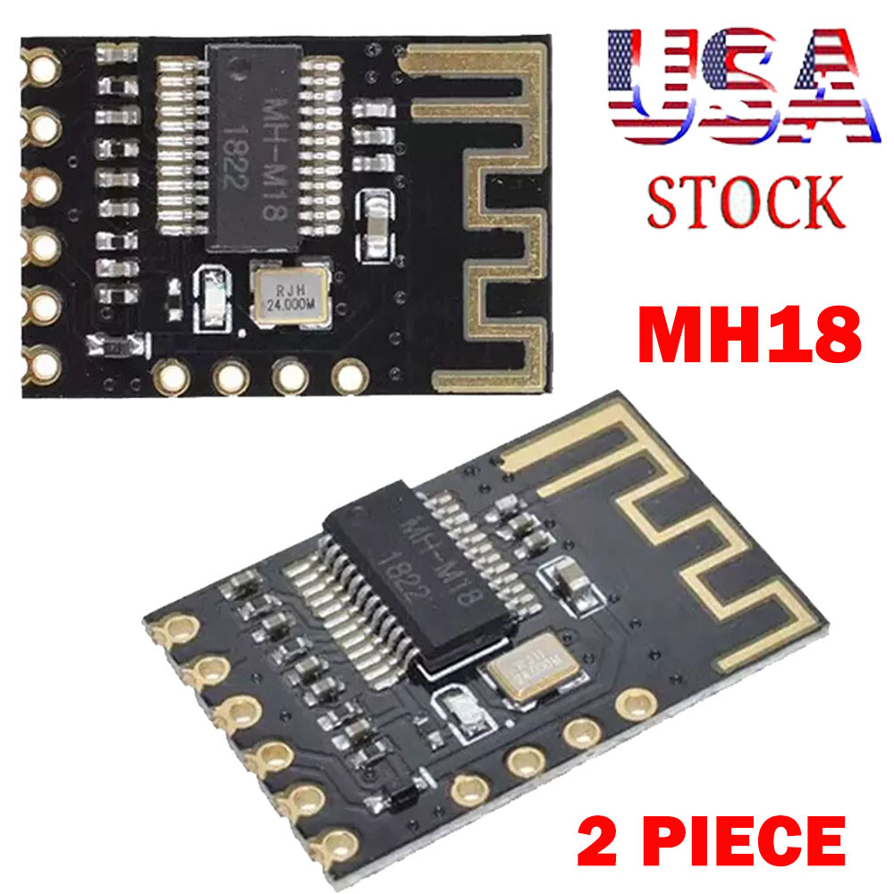 2x MH18 Wireless Bluetooth Audio Module MP3 Receiver Lossless Decoder Board -DIY