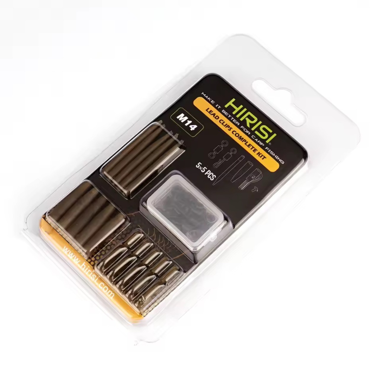 Hirisi  Power Grip Lead Clip Kit Size 7 Carp Fishing Terminal Tackle 5pk