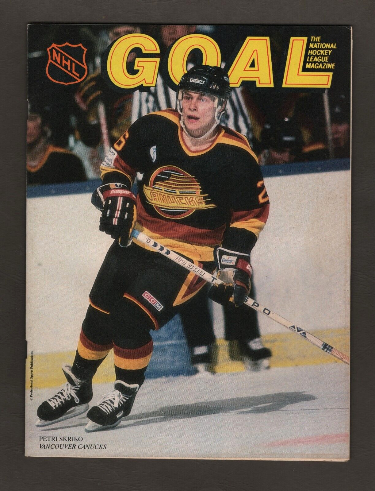 1986-87 Washington Capitals vs Vancouver Canucks NHL Hockey Program  #M1068